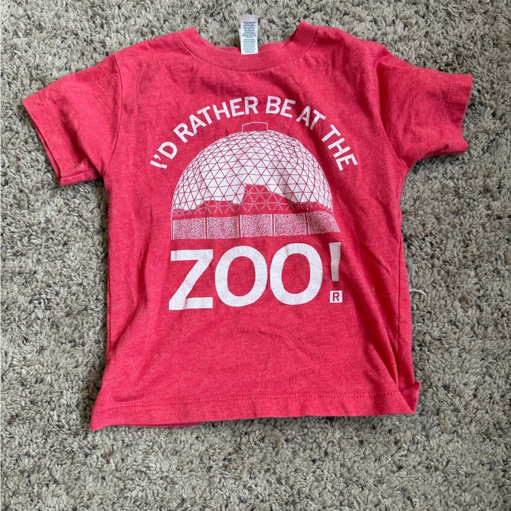 Bella + Canvas 2T Youth T-shirt Omaha Zoo Red